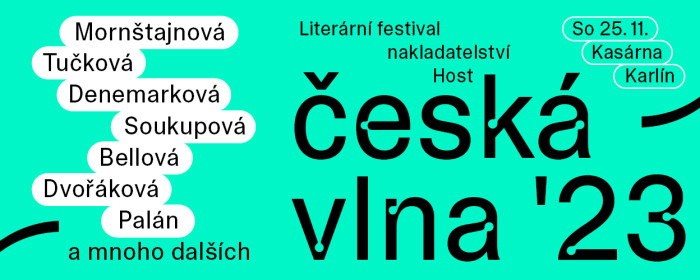 Česk&aacute; vlna &rsquo;23 &mdash; liter&aacute;rn&iacute; festival nakladatelstv&iacute; Host