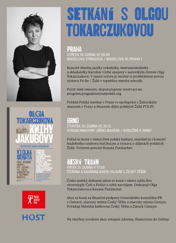 V dubnu zav&iacute;t&aacute; do Česk&eacute; republiky Olga Tokarczukov&aacute;